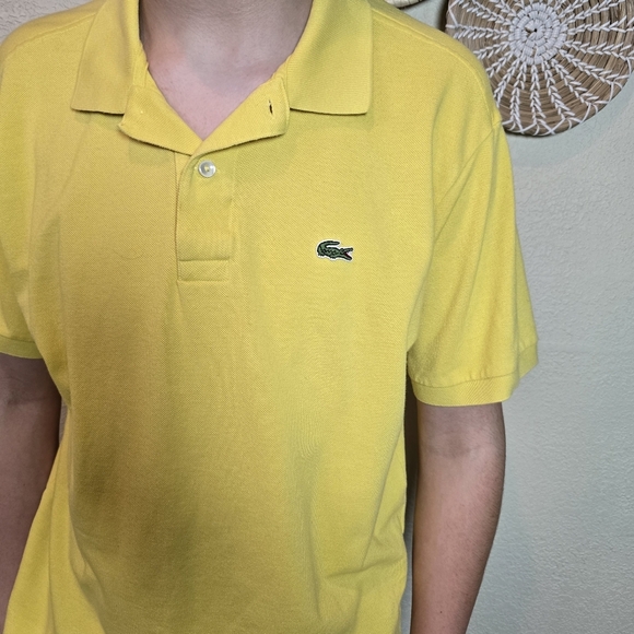 Lacoste Men's Polo Shirt in Vibrant Yellow Medium - Picture 5 of 13